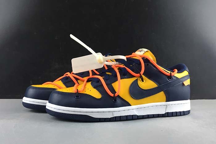 NIKE DUNK LOW Off-White  MICHIGAN - CT0856-700