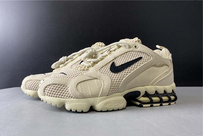 NIKE AIR ZOOM SPIRIDON CAGED STUSSY- FOSSIL CQ5486-200