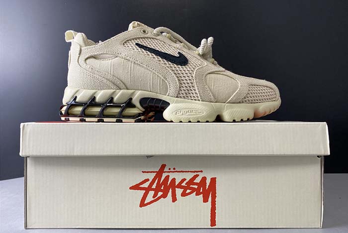 NIKE AIR ZOOM SPIRIDON CAGED STUSSY- FOSSIL CQ5486-200