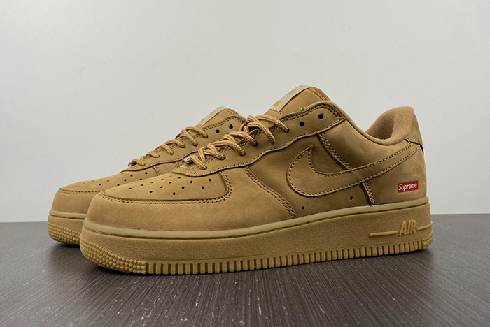 S*p reme x nike air force 1 low sp wheat''  dn1555-200