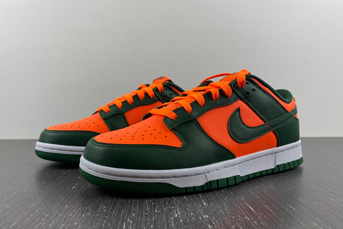 Nike Dunk Low '' Miami Hurricanes'' DD1391-300