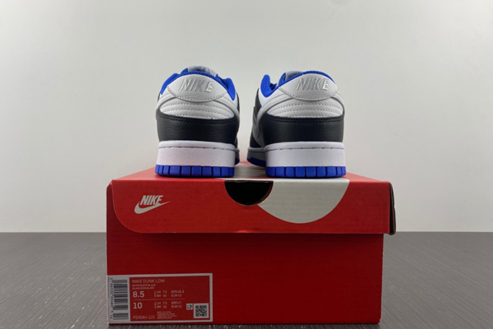 Nike Dunk Low   WHITE/BLACK-ROYAL FD9064-110