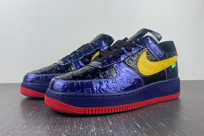 L**is v  x nike air force lv  black/blue/yellow