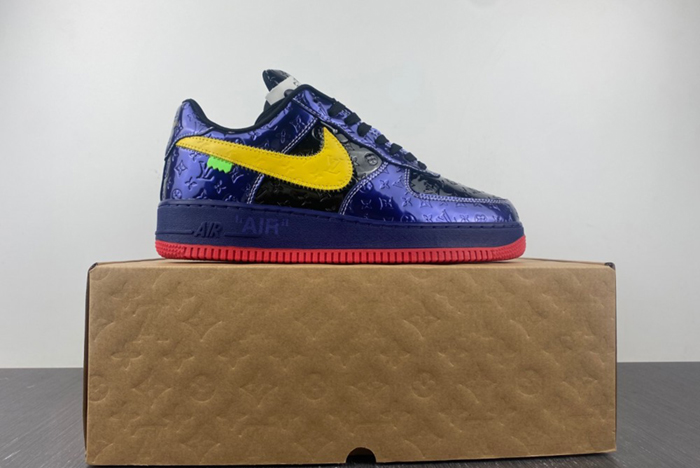 L**is v  x nike air force lv  black/blue/yellow
