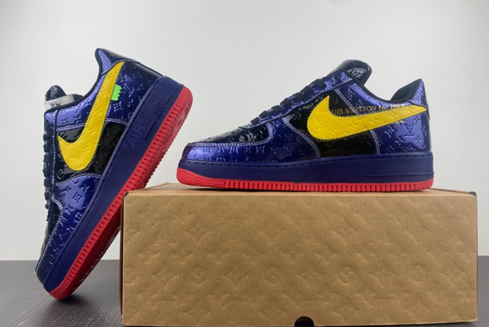 L**is v  x nike air force lv  black/blue/yellow