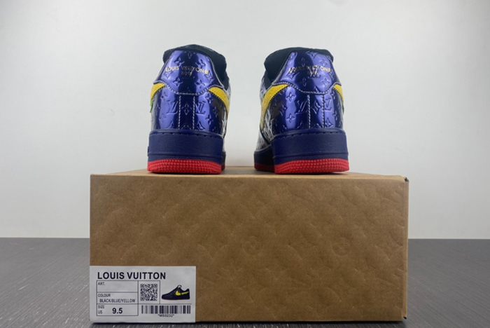 L**is v  x nike air force lv  black/blue/yellow