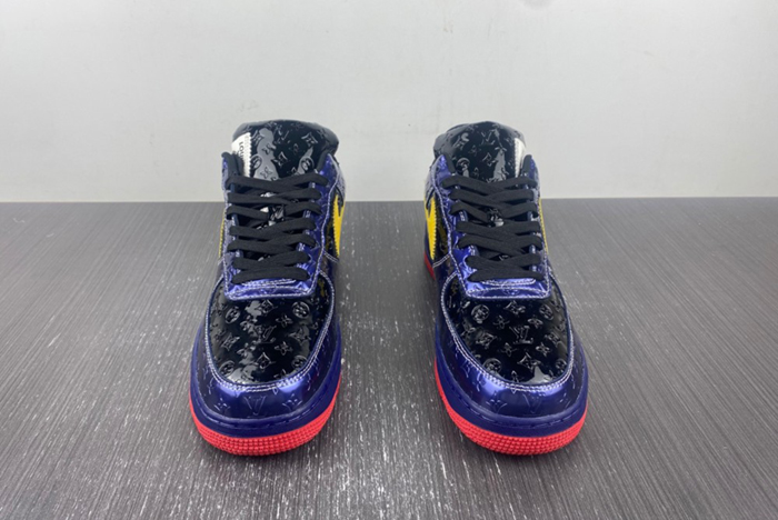 L**is v  x nike air force lv  black/blue/yellow