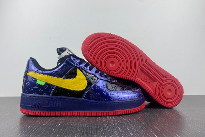 L**is v  x nike air force lv  black/blue/yellow