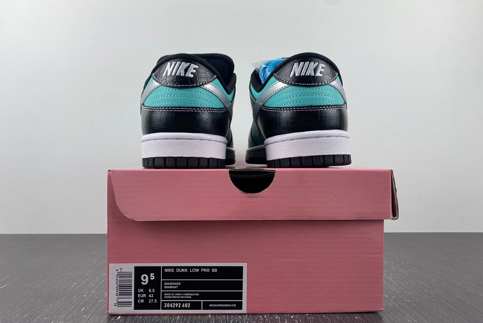 nike sb dunk low diamond S*pply co. aqua blue 304292-402