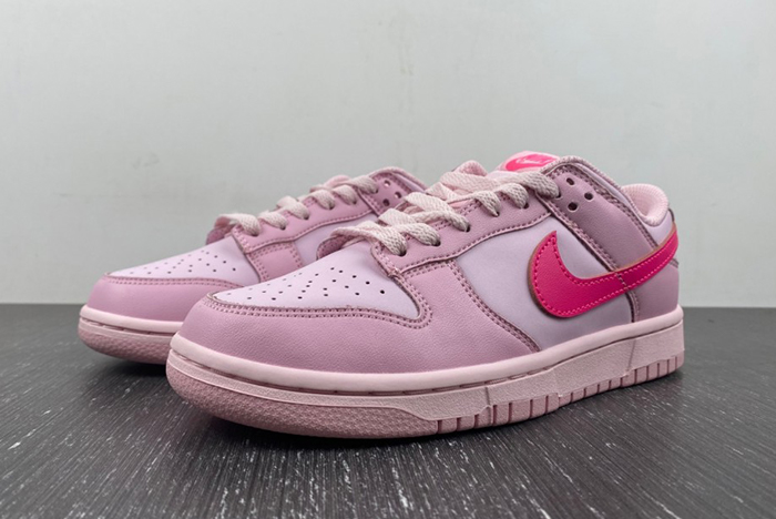 Nike Dunk Low Triple Pink (GS) - DH9765-600