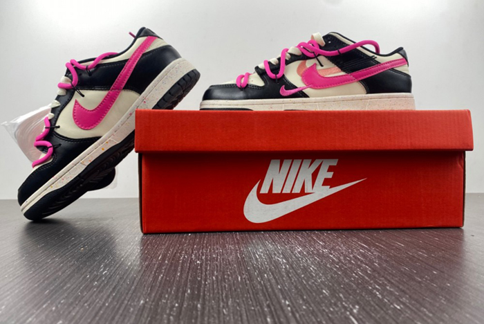 （Nike）Dunk Low Multi color swoosh FD4623-131-black rose