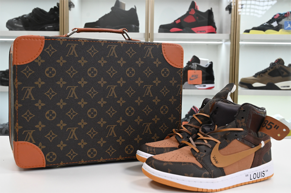 L**is v  x off-white  x air jordan 1 customs mens aq0818-158