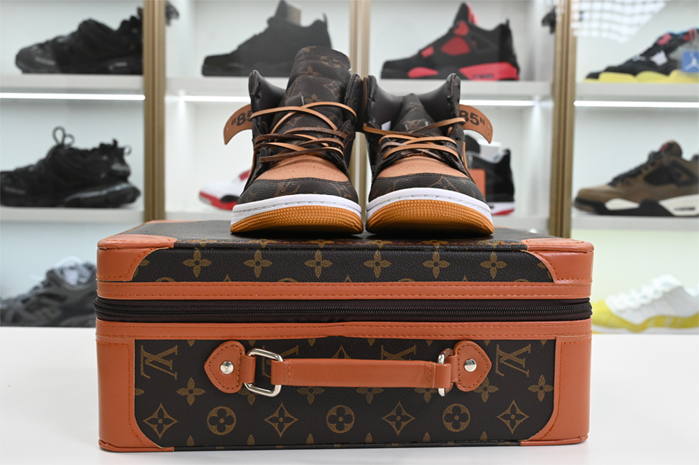 L**is v  x off-white  x air jordan 1 customs mens aq0818-158