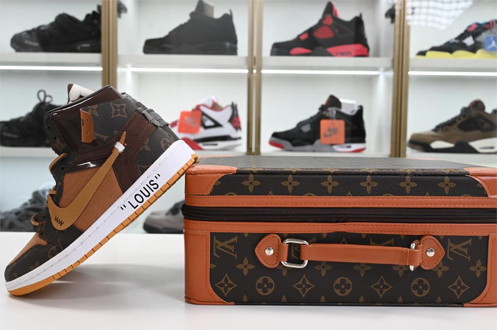 L**is v  x off-white  x air jordan 1 customs mens aq0818-158