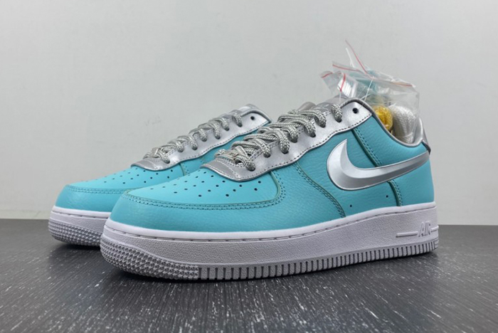 T*f*ny & co. x nike air force 1 low  silver dz1382-003