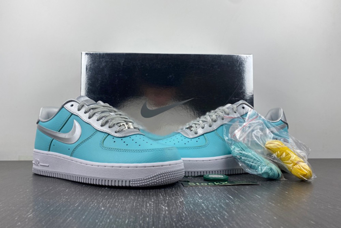 T*f*ny & co. x nike air force 1 low  silver dz1382-003