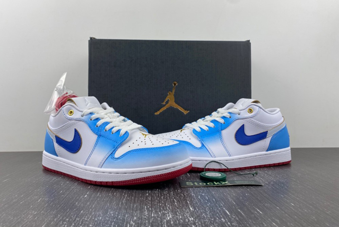 Air Jordan 1 Low GS White University Blue FN8895-141