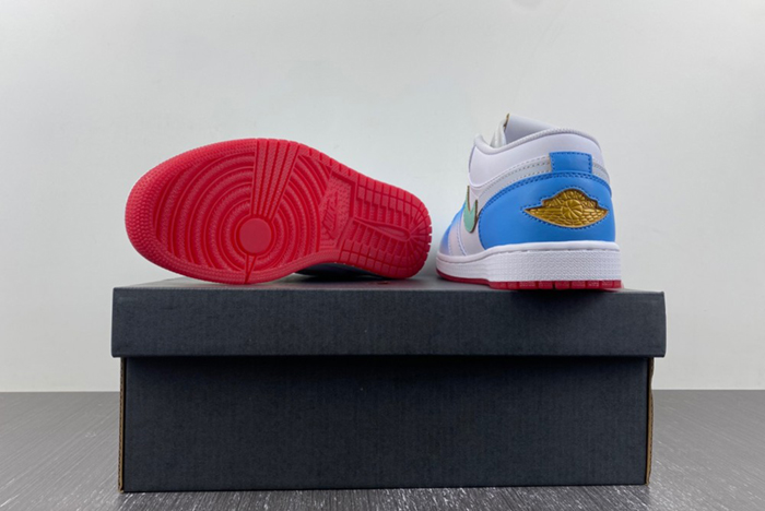 Air Jordan 1 Low GS White University Blue FN8895-141
