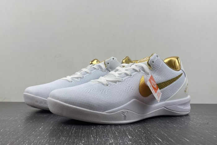 Nike Kobe 8 Protro White Metallic Gold FV6325-100