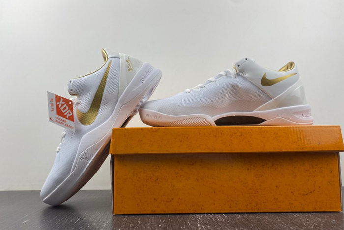Nike Kobe 8 Protro White Metallic Gold FV6325-100