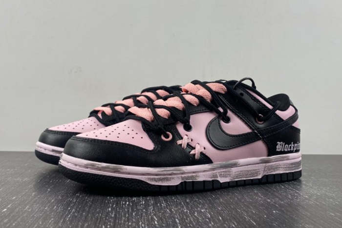 Nike SB DUNK LOW RETRO Strap co-branded black pink CW1590-100