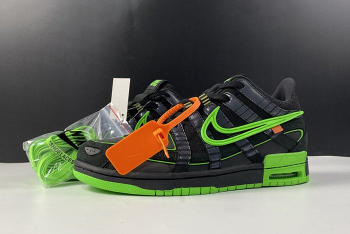 Nike Air Rubber Dunk Off-White Green Strike Men''s CU6015-001