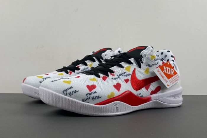 Nike Kobe 8 “I Love You” Custom shoes FJ9364-201.