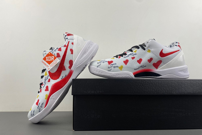 Nike Kobe 8 “I Love You” Custom shoes FJ9364-201.