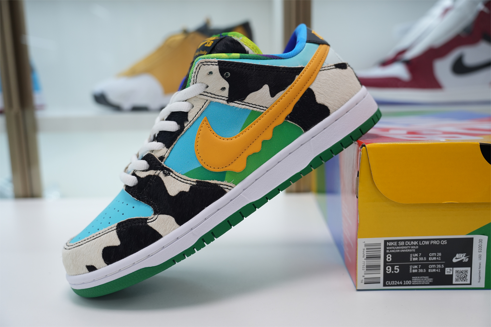 NIKE SWOOSH BEN JERRY''S NIKE SB DUNK LOW PRO QS CU3244-100