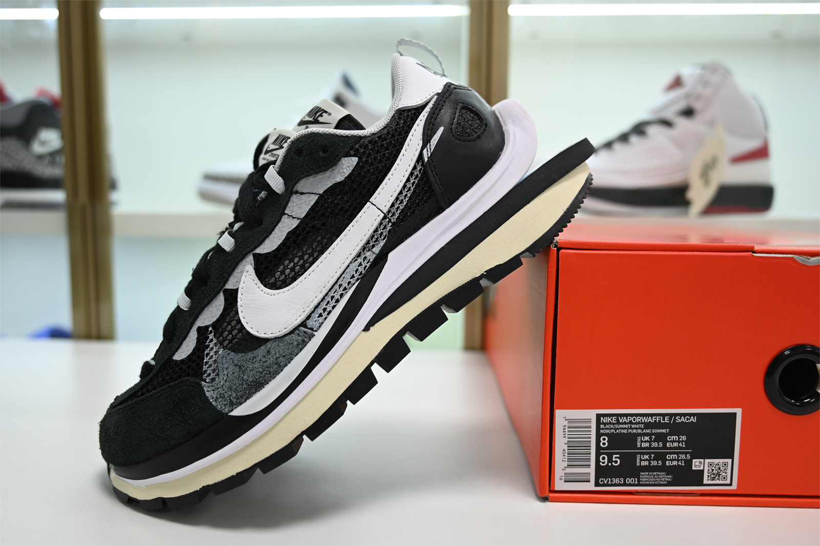 Nike Vaporwaffle sacai Black White CV1363-001