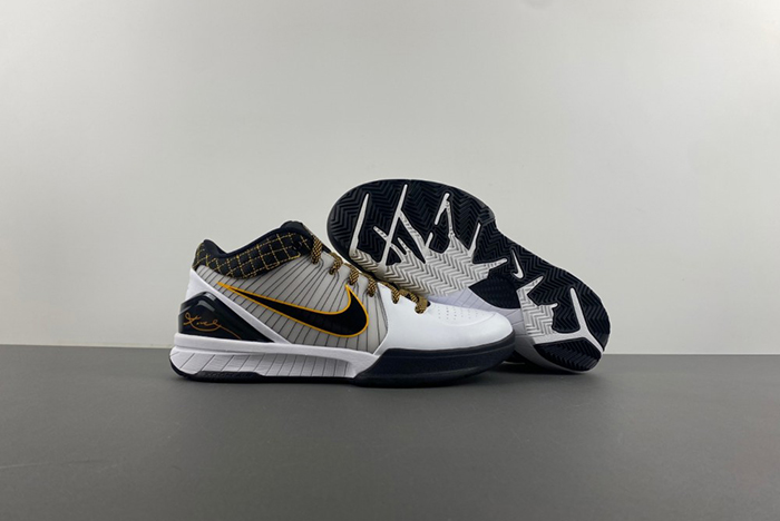 Nike Kobe 4 Protro White Black Del Sol Men