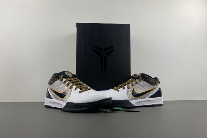 Nike Kobe 4 Protro White Black Del Sol Men