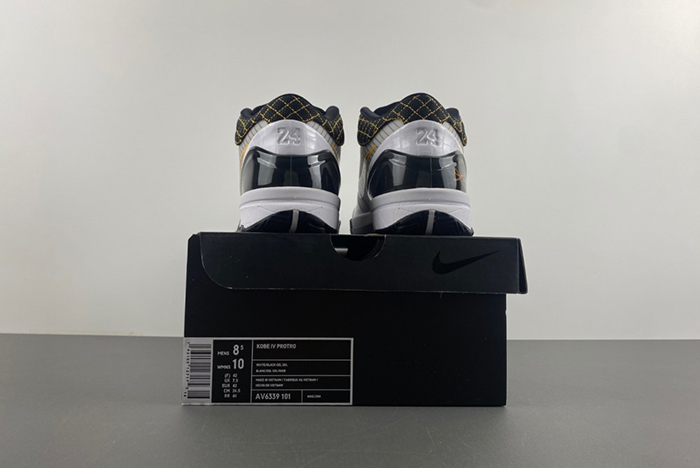 Nike Kobe 4 Protro White Black Del Sol Men