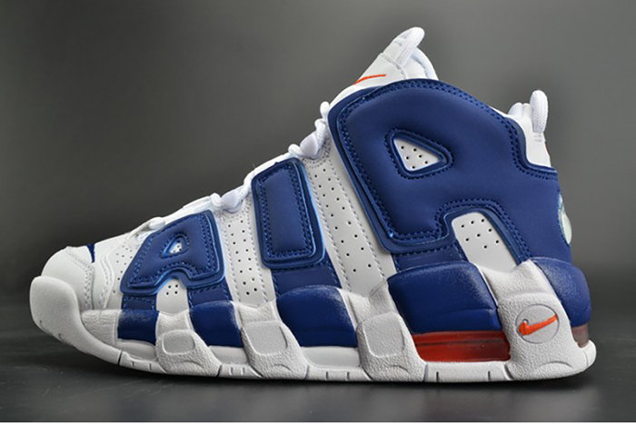 Nike Air More Uptempo &quotKnicks" White/Deep Royal Blue womens 415082-103